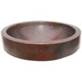 Eden Bath Semi Recessed Copper Vessel Sink- Antique Dark EB_C009AD